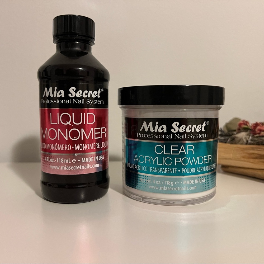 Mia Secret, Clear Acrylic and Monomer